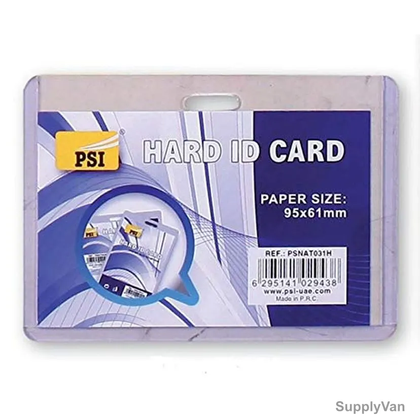 PSI Hard ID Card Holder, PSNAT031H, 95 x 61MM, Horizontal