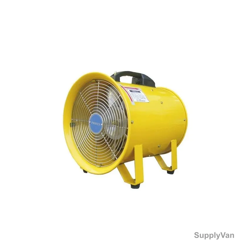 Profen Portable Ventilation Fan, PF-200, 200W, 25-28 Cu.M/Min, 2800-3300 RPM, 200MM Blade Dia, Yellow