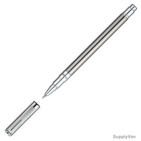 Pentel Sterling Gel Roller Pen, PE-BL625-C, 0.5MM Tip, Blue Ink/Silver Body