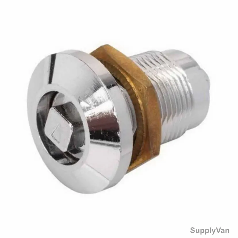 Dorfit Sqaure DB Lock, DT634-18, Zinc Alloy, 18MM, Nickel Plated Finish — image 1