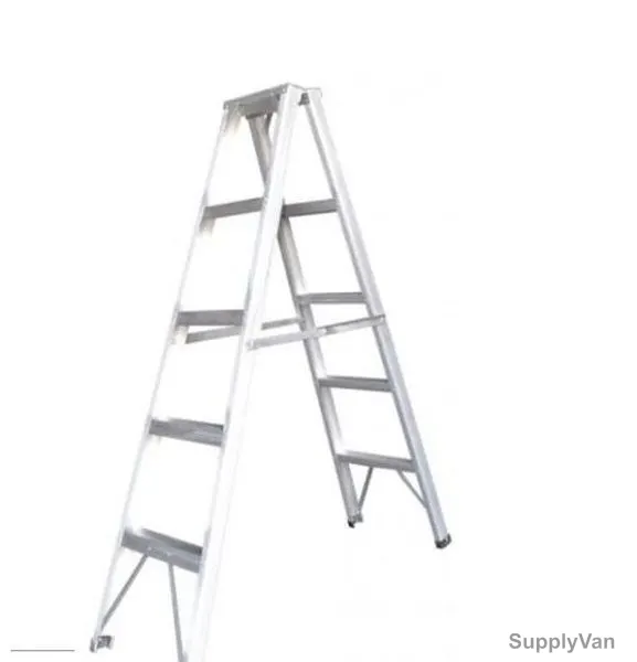 Emc Double Sided Ladder, EDSL-04, Aluminum, 2 Sides, 4 Steps, 1.05 Mtrs, 90.71 Kgs
