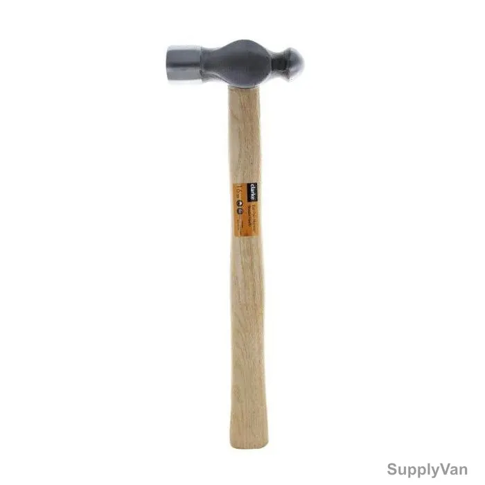 Clarke Ball Pein Hammer, BPH1-1-2C, Wood Handle, 1-1/2 lb