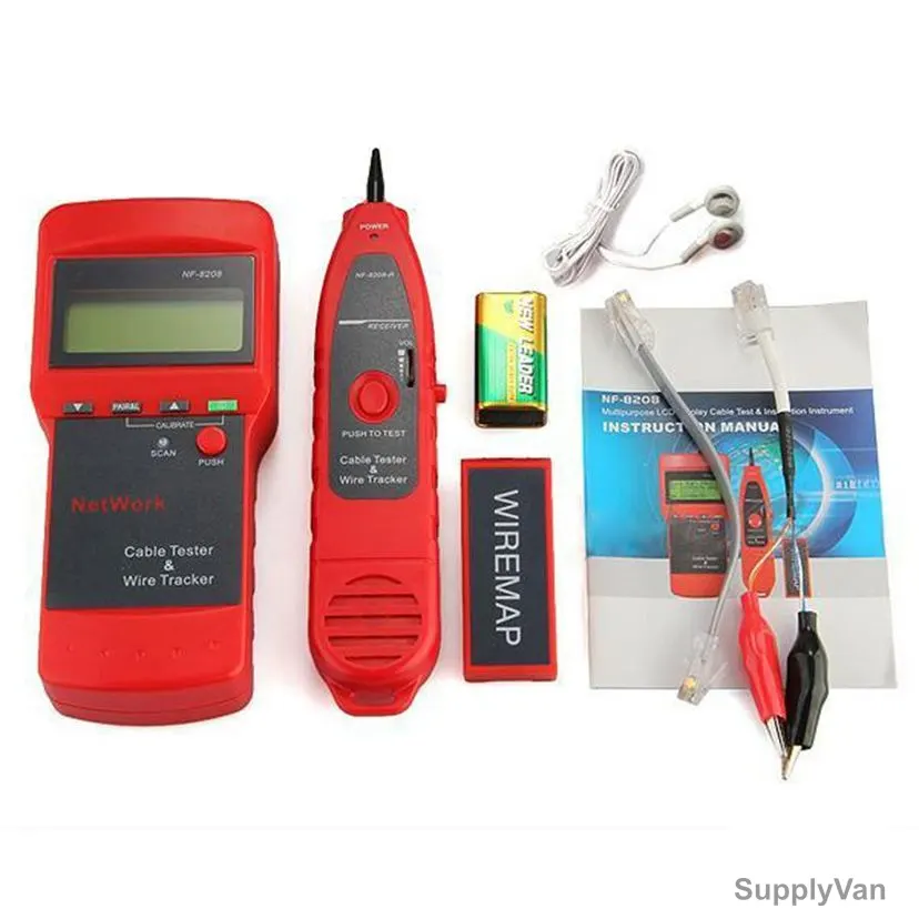 Noyafa Multipurpose Network Cable Tester Kit, NF-8208, RJ45, LCD, 3 Pcs/Kit — image 1