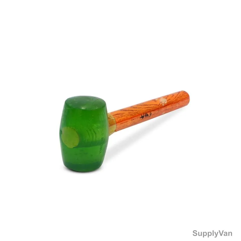 Perfect Tools Rubber Mallet Hammer, MC189-RUB32O2, 32 Oz, Green