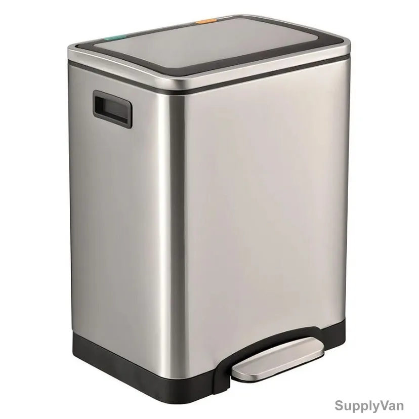 Akc Pedal Trash Bin, SS33-30, Stainless Steel, 30 Ltrs, Silver — image 1