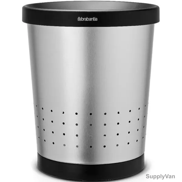 Brabantia Paper Bin, 364341, 11 Litres, Conical, Matt Steel