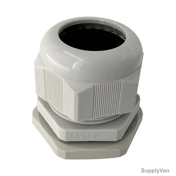 PVC Gland, PG-36, 45.7MM Outer Dia, 22-32MM Cable Size, White, 20 Pcs/Pack