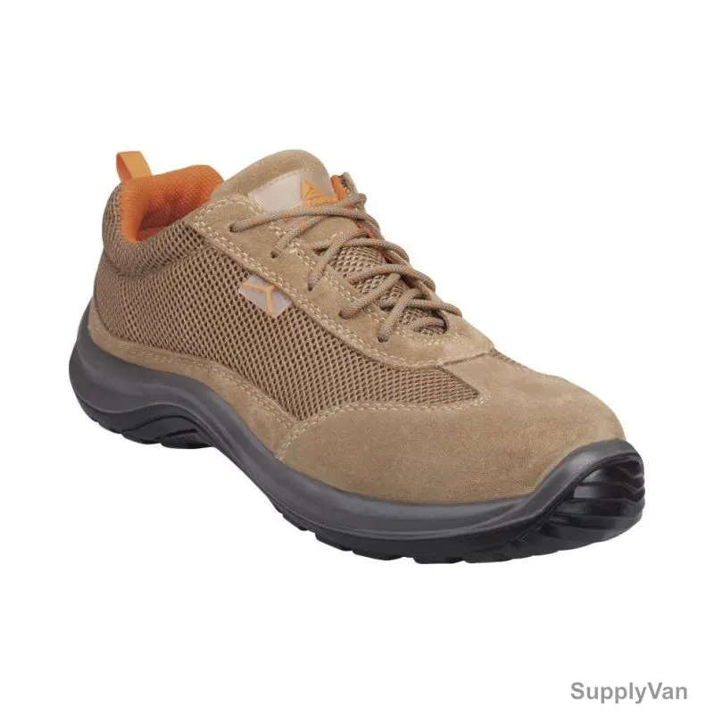 Delta Plus Toe Capped Safety Shoes, ASTI-S1P-SRC, Size40, Composite Toe, Beige