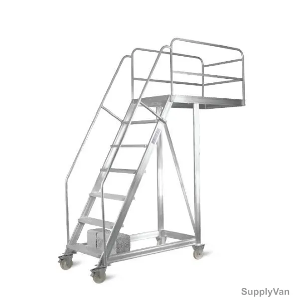 Topman Cantilever Staircase Ladder, CSAL7, Aluminium, 6+1 Steps