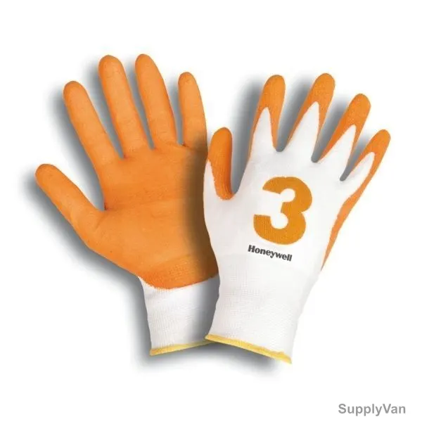 Honeywell Gloves, KHR8, Check and Go, Size10, Amber and White, PK20