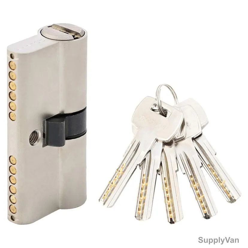 Dorfit Cylindrical Lock, w/ 5 Key, 70MM, Satin Nickel