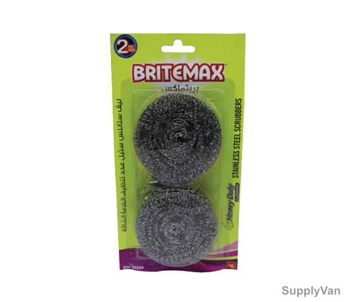 Britemax Scour Pad, BM 282, Stainless Steel, Silver