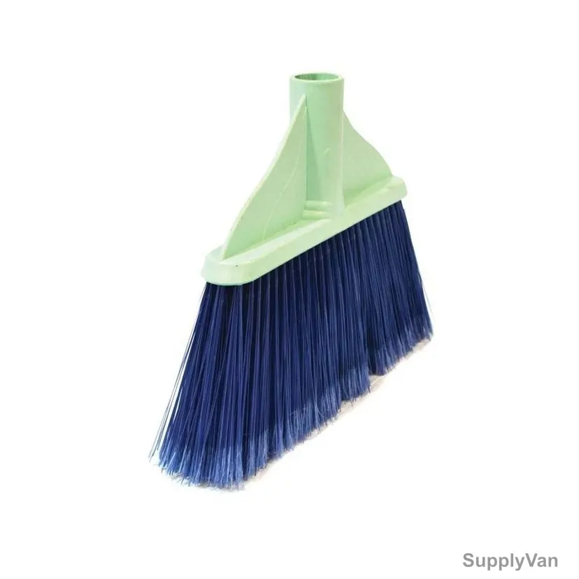 Akc Soft Broom With 130CM Metallic Handle, SB26+BH05B, Plastic, 9CM Height x 21CM Length, Blue/White — image 1