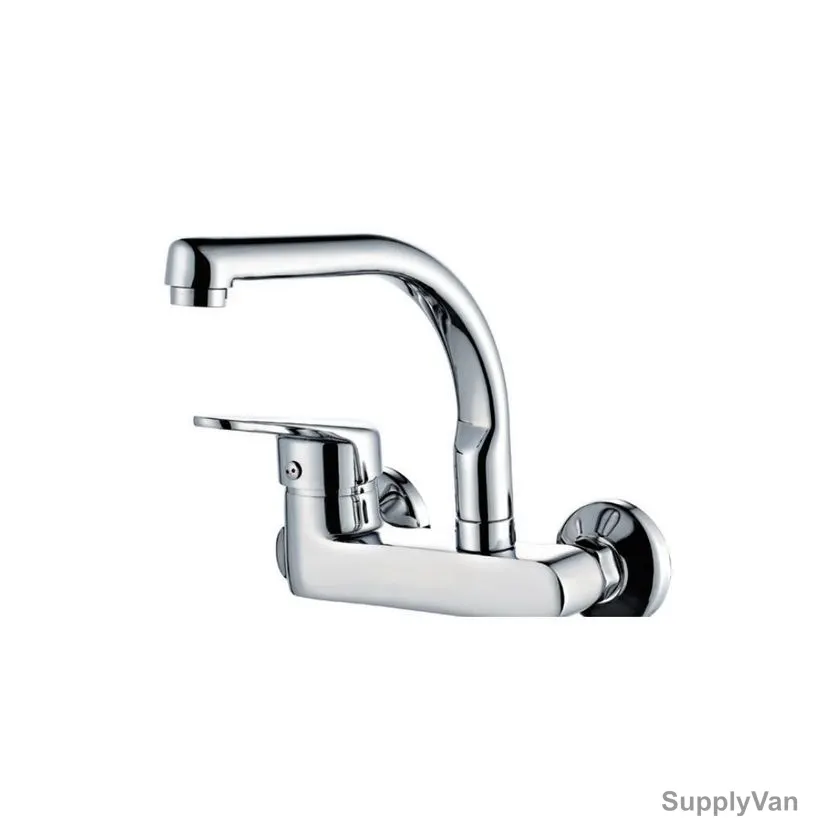 Milano Single Lever Sink Mixer, Riva, Brass, Chrome Finish