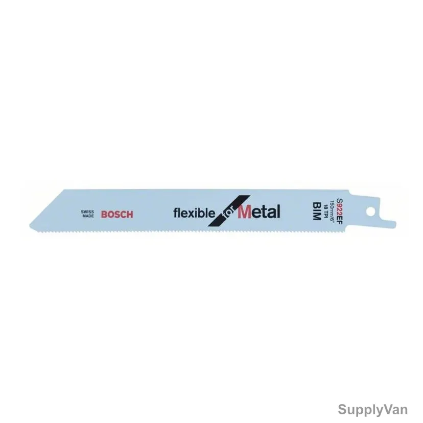 Bosch S922EF Metal Reciprocating Saw Blade, 2608656015, Flexible, 18 TPI, 150MM Length, 5 Pcs/Pack — image 1