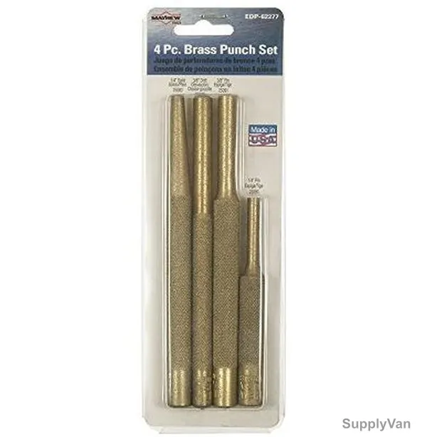 Mayhew Brass Punch Kit, 62277, 4PCS