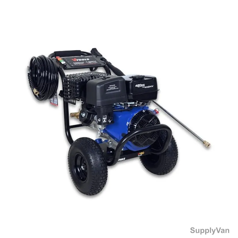 Vtools Gasoline Pressure Washer With 15 Mtrs Hose, 420CC, 303 Bar, 3.6 Ltrs Tank Capacity — image 1