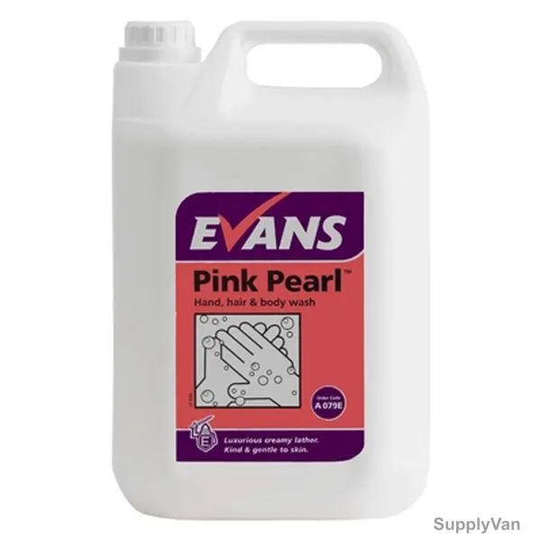 Evans Pink Pearl Hand/Hair and Body Wash, 5 Ltrs, 2 Pcs/Pack