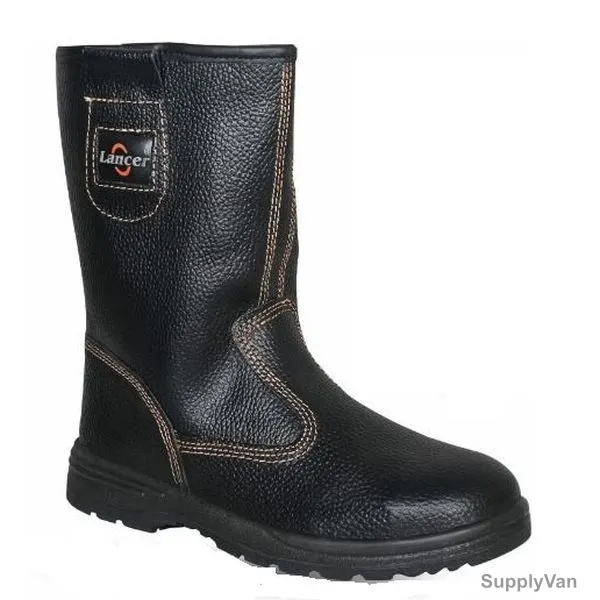 Lancer Welding Boots, TP-213, Model Y, Genuine Leather, S1P SRC, Size39, Black