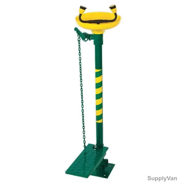 Unicare Emergency Eye Wash With Safety Shower, LSE-2, Yellow and Green