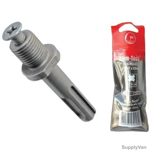 Alam-Tech Chuck Adapter, ASA, SDS-Plus, 1/2 Inch x 65MM