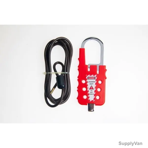 Cable Lockout, CL-PM-2MB, 4MM x 1.80 Mtrs, Red — image 1