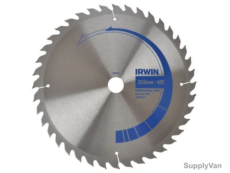 Irwin Circular Saw Blade, IRW10506826, 315x30mm, 40Teeth