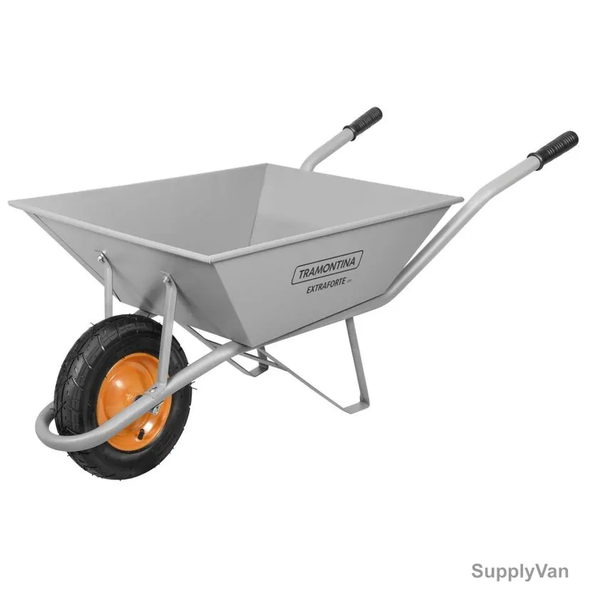 Tramontina Extraforte Wheelbarrow, 77714435, 65 Ltrs Capacity, 1 Wheel, Grey — image 1
