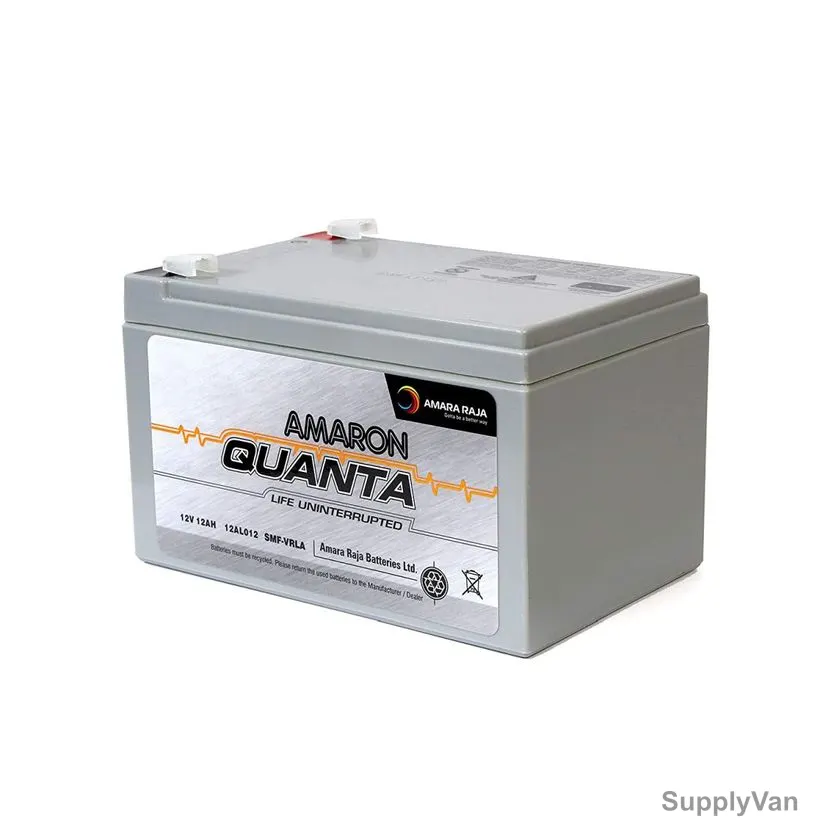 Amaron Quanta Lead Acid Battery, 12AL012, 12VDC, 12Ah