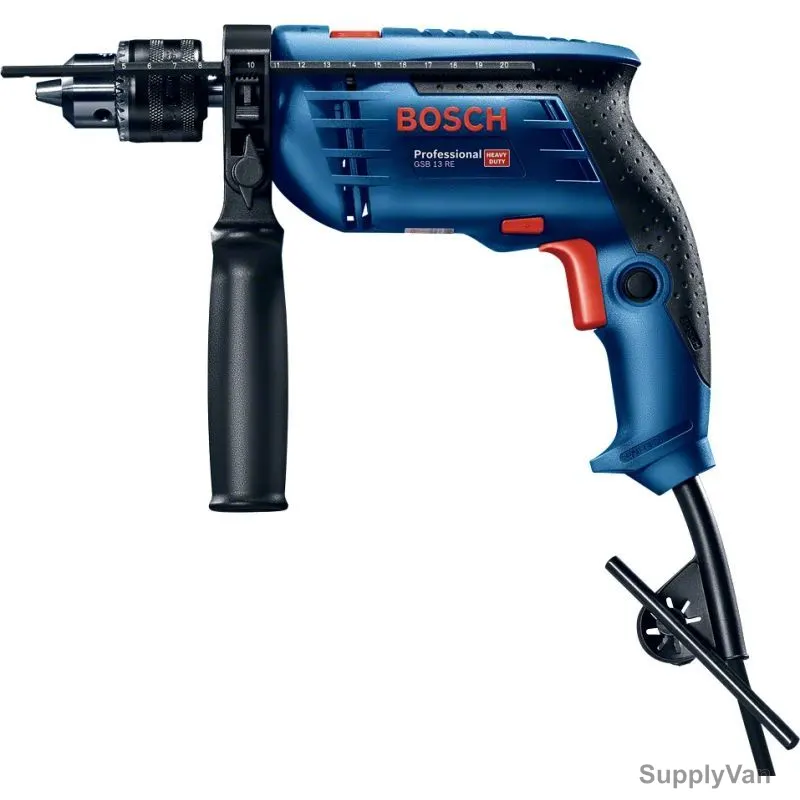 Bosch Professional Keyless Impact Drill Kit, GSB-13-RE, 600W, 13MM Chuck Capacity, 104 Pcs/Kit — image 1