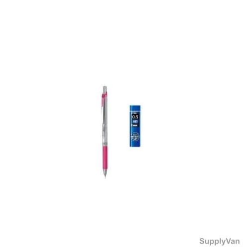 Pentel Mechanical Pencil With Lead, PEP-PACK-036, Energize, 0.5MM, Pink, 2 Pcs/Set