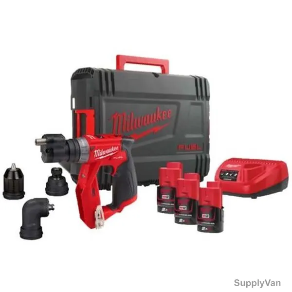 Milwaukee Fuel Drill Screwdriver Kit, M12FDDXKIT-203X, 1/4 Inch, 12V, 9 Pcs/Kit — image 1
