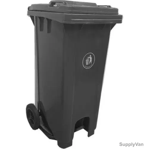 Brooks Pedal Waste Bin, BKS-PDL-089, 120 Ltrs, Black