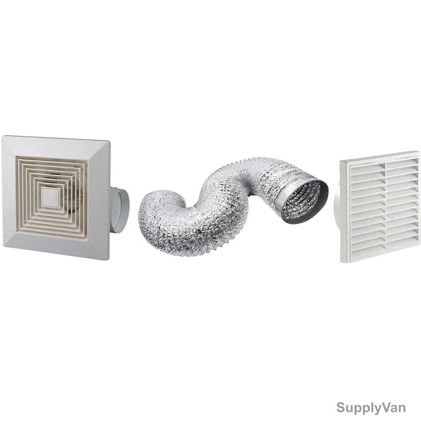 Ceiling Mounted Exhaust Fan, B0CRRB1H3S, Plastic, 10 Inch Dia