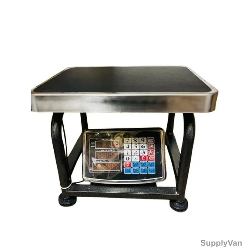 Weighing Scale Table, Stainless Steel, 30CM Width x 40CM Length, 200 Kg Weight Capacity — image 1