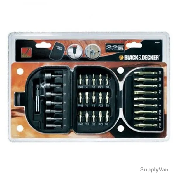 Black and Decker Screwdriver Bit Set, A7094-XJ, 32Pcs