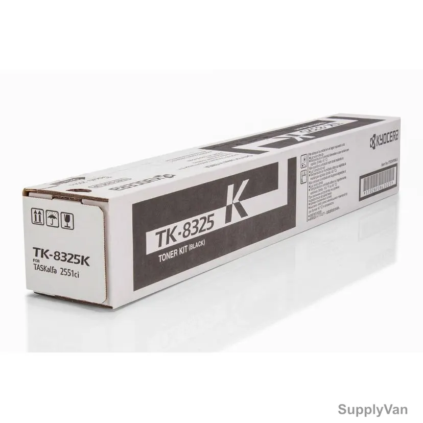 Kyocera Toner Cartridge, TK-8325K, 18000 Pages, Black