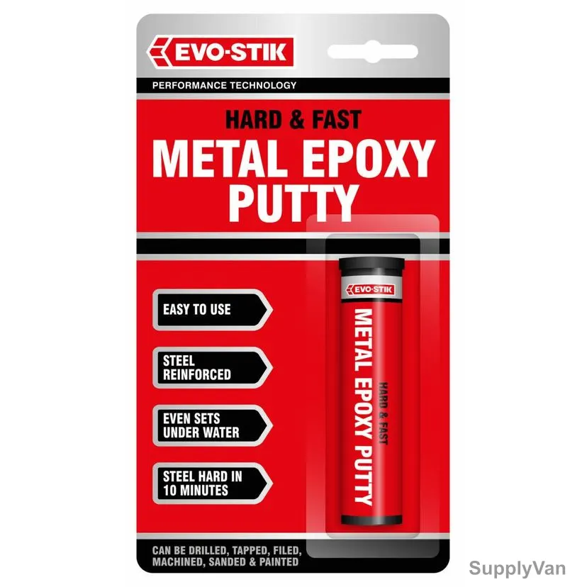 Evo-Stik Hard & Fast Metal Epoxy Putty, 30812349, 50GM — image 1