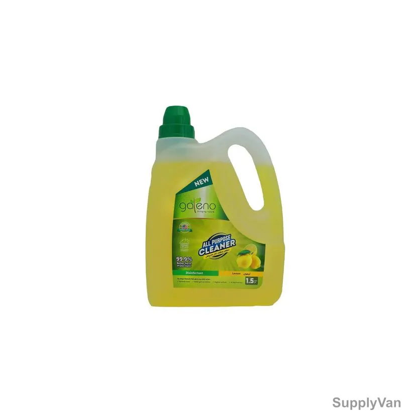 Galeno Disinfectant All Purpose Cleaner, GAL0529, Lemon, 1.5 Ltrs