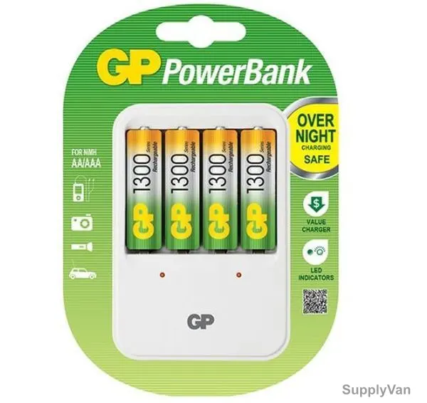 GP Cordless Battery Charger, GPPB420BS210B-2EE4, 120-230VAC