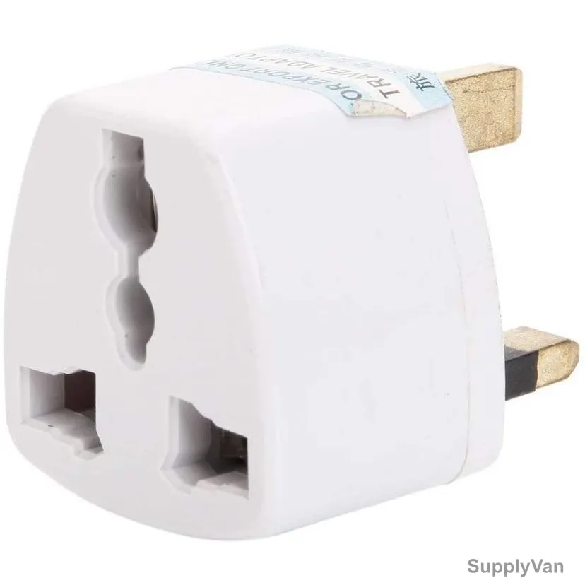 Universal Travel Plug Adapter, White