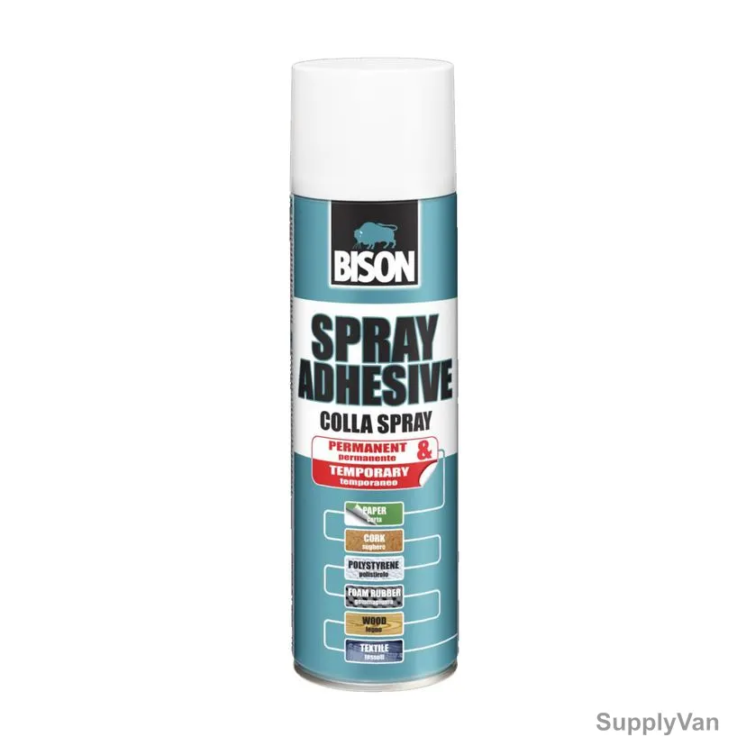 Bison Aromatic Free Universal Spray Adhesive, 71183, 200ML