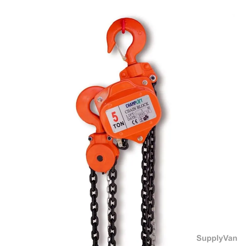 Champlift Chain Block, CB5T, 3 Mtrs Standard Lift, 5 Ton Weight Capacity