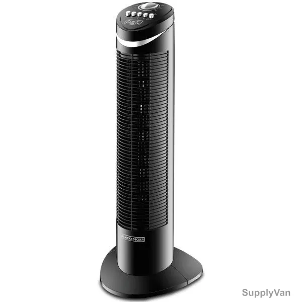 Black and Decker Tower Fan, TF50-B5, 50W, Black — image 1