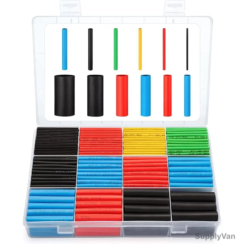 2:1 Heat Shrinkable Sleeve, 50005R, Polyolefin, Multicolor, 560 Pcs/Set — image 1
