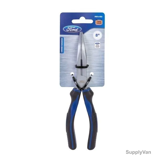 Ford Bent Nose Plier, FHT-J-012, 8 Inch, Black and Blue