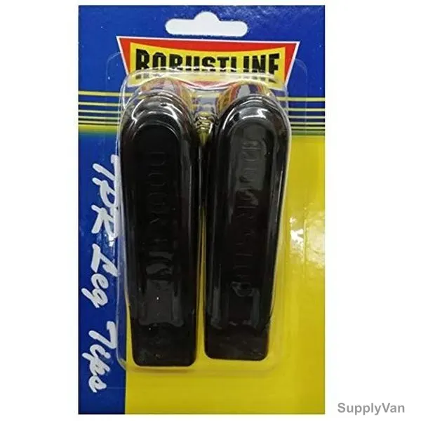 Robustline Door Stopper, 100MM, Black, PK2