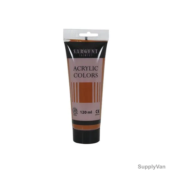 Sargent Art Acrylic Paint, SA23-0391, 120ml, Raw Sienna