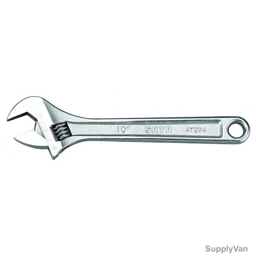 Sata Adjustable Wrench, ST47204SC, 33.3MM Jaw Capacity, 10 Inch Length