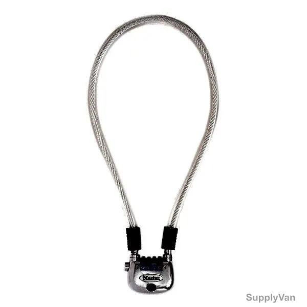 Master Lock Cable With Code Lock, ML8213EURDPRO, Braided Steel, 60CM x 12MM, Black